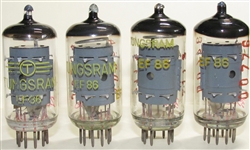 NOTE: There are 4 variations of the label. Please see the picture for details. &#8203;Brand New MINT NOS 1969-1972 RFT E. German EF86 tubes qualified and relabeled as Industrial Grade with Red Serial Number by Tungsram.