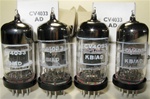 Brand New MINT NOS NIB Rare 1970-71 BRIMAR CV4033 Black Plate Military tubes. CV4033 Flying Lead is Premium Grade, High Reliability Long Life version of CV4024/6060/ECC81/12T7 valves. STC Rochester Plant Date Codes. Made in England.