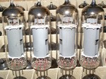 MINT NOS Original Tesla EL84, replica of the early Telefunken Round Plates variant. 1960s Tesla Military ROZNOV production former Czechoslovakia. Siemens, Telefunken, Valvo and many others relabeled Tesla tubes in late 70s - 80s.