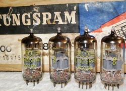 Matched Pairs MINT NOS 1971 Tungsram PCC88 7DJ8 tubes. 100 pcs Bulk Boxes have date codes of JAN, FEB and MARCH of 1971. Made in Hungary.